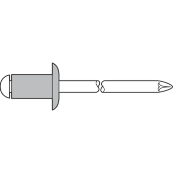 GESIPA Blindniete Alu/Stahl 4x6 mm Pack mit 500 Stück