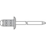 GESIPA Blindniete Alu/Stahl 4x10 mm Poly Grip Mini-Pack mit 100 Stück