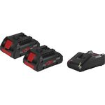 Bosch Professional Starter Set ProCore, 18 V, 2 x 4,0 Ah Akku + Schnellladegerät GAL 18V-40