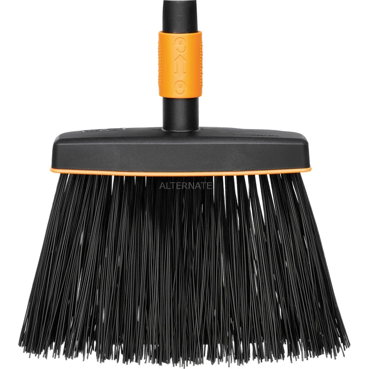 Fiskars QuikFit Kehrbesen Besen, schwarz orange – Bild 1
