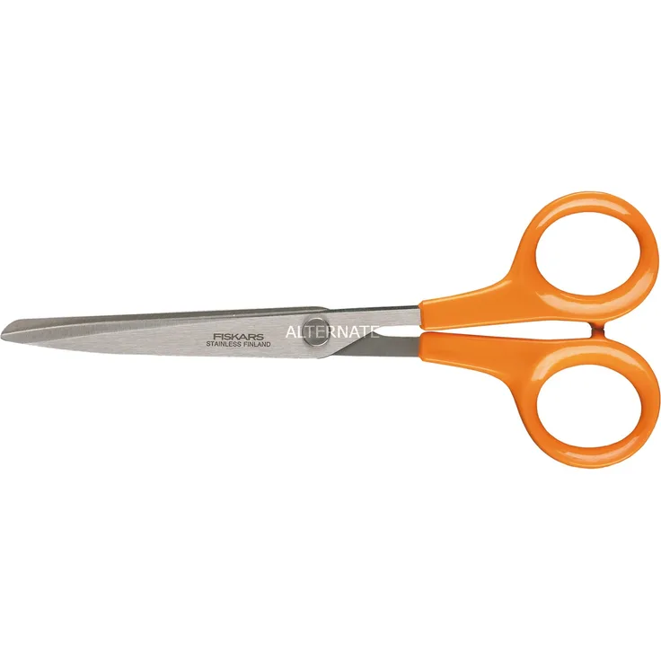 Fiskars Classic Universalschere, 17cm Schere, orange silber