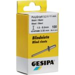 GESIPA Blindniete Alu/Stahl 4x6 mm Mini-Pack mit 100 Stück