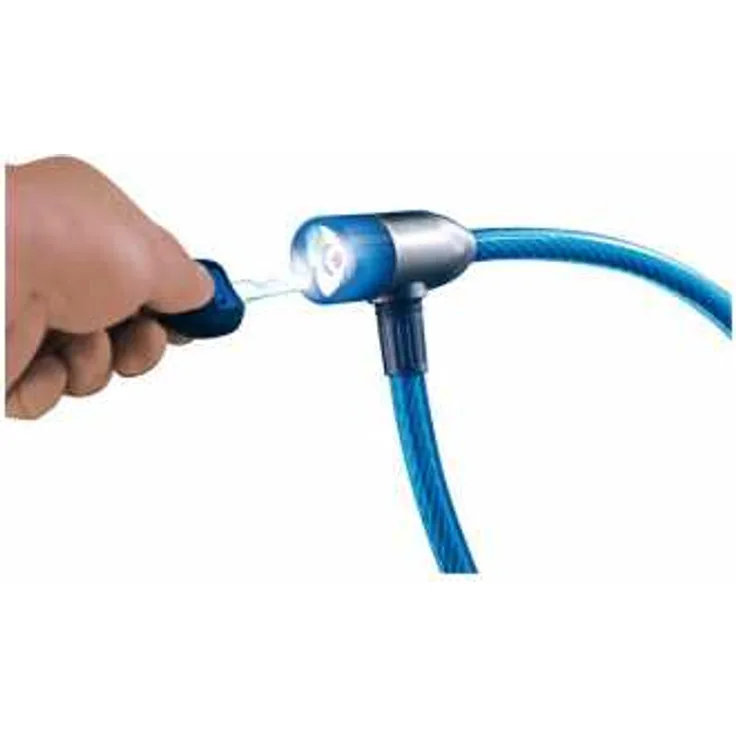 BURG-WÄCHTER AV-Stahlkabelschloss, 650 mm 340 65 L, blau