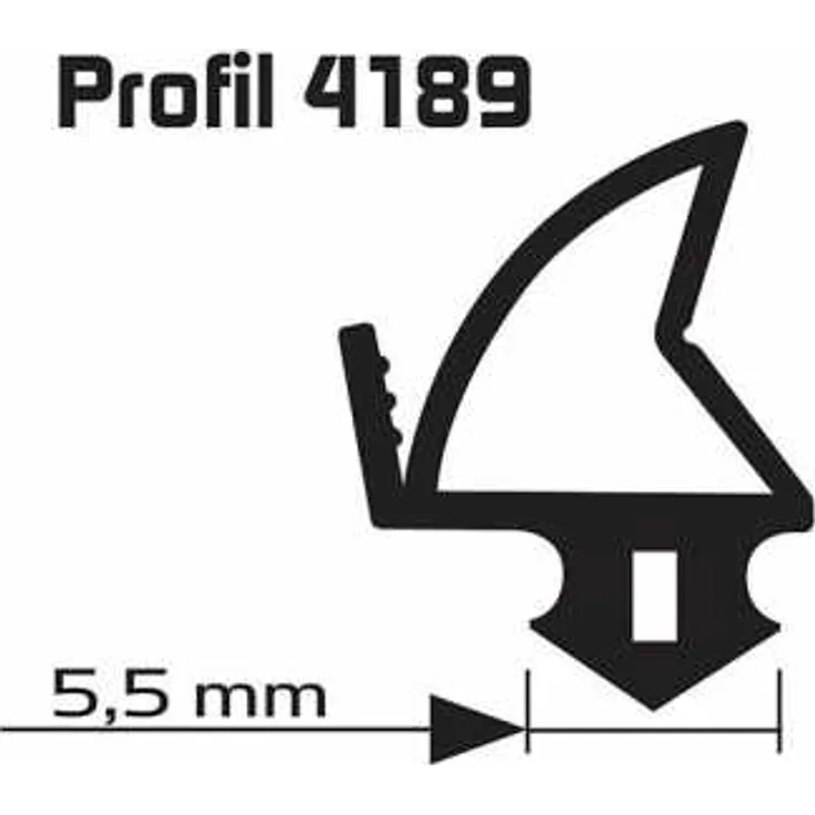 Ellen Renovierungs-Flügelfalzdichtung sw Profil25m, 4189 für KF-Fenster und Türen Silikon