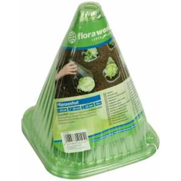 floraworld Pflanzenhut 10er Set Kunststoff, grün