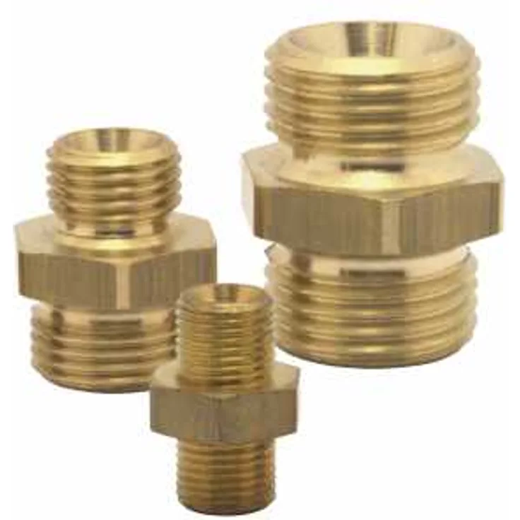 ELMAG Doppelnippel AG 1/2' x AG 1/2', Messing