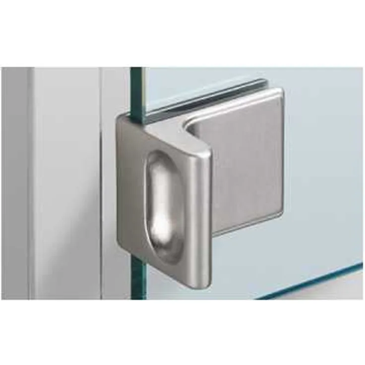 Hettich Glastürgriff, 25314, ZDG matt vernickelt