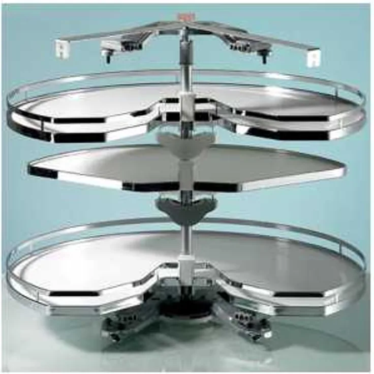 Hettich Eckschrank-Drehbeschlag, 9080040, KB 800 mm, silber