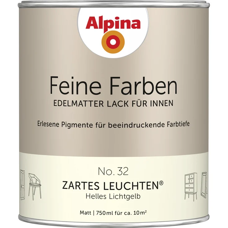 Alpina Feine Farben Lack No. 32 Zartes Leuchten – Bild 1