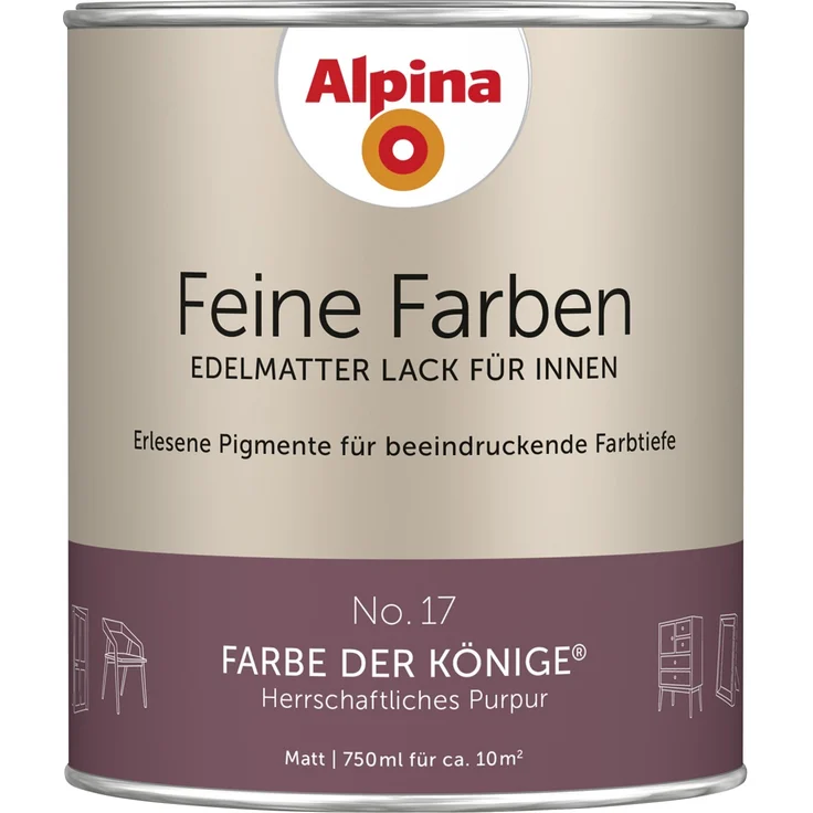 Alpina Feine Farben Lack No. 17 Farbe der Könige – Bild 1