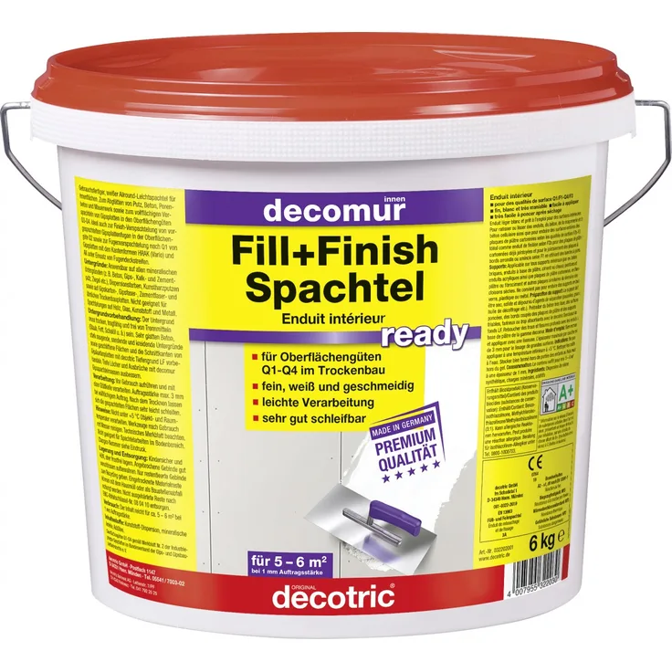 Decotric Fill+Finish Spachtel ready 6 kg