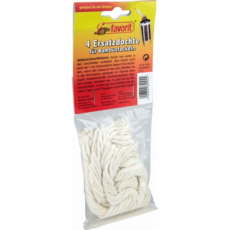 Favorit Ersatzdochte für Bambusfackeln, 4er Pack