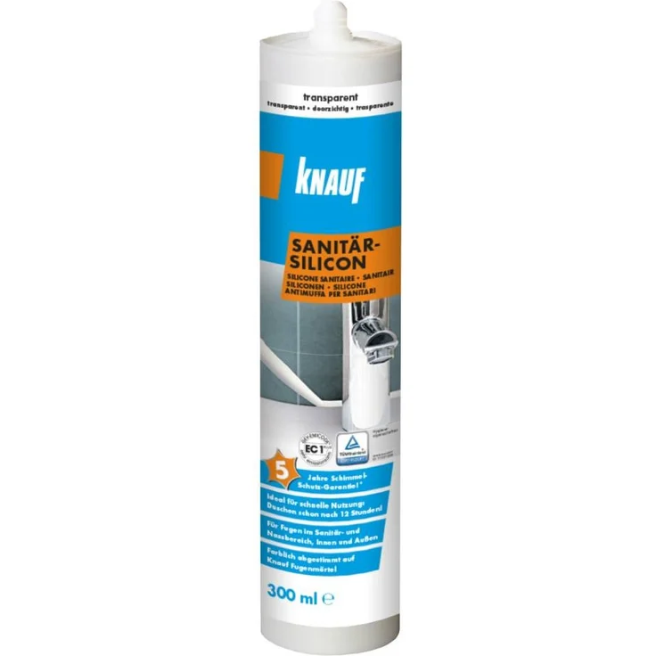 Knauf Sanitär-Silikon transparent, 300 ml