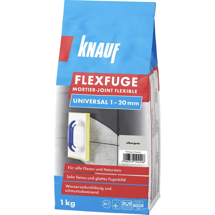 Knauf Fugenmörtel Flexfuge Universal silbergrau 1