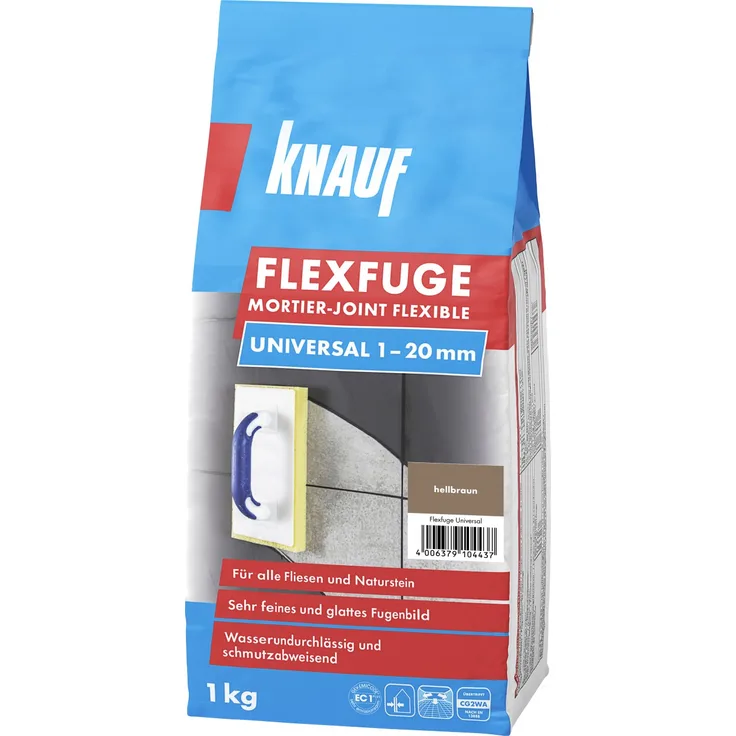 Knauf Fugenmörtel Flexfuge Universal hellbraun 1