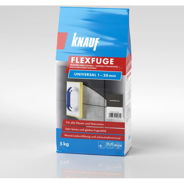 Knauf Fugenmörtel Flexfuge Universal dunkelbraun 5