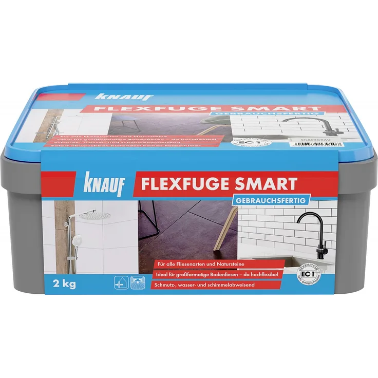 Knauf Fugenmörtel Flexfuge Smart silbergrau 2 kg