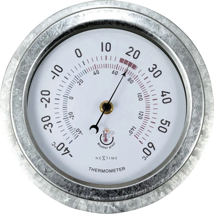 Nextime Thermometer 4302GA Lily Ø22cm aus