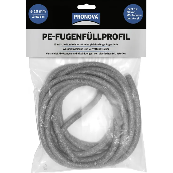 Primaster Fugenfüll-Profil grau, 5 m x 10 mm