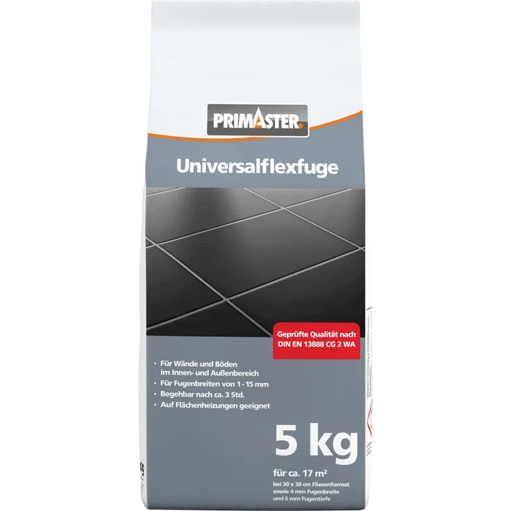 Primaster Universalflexfuge 5 kg zementgrau