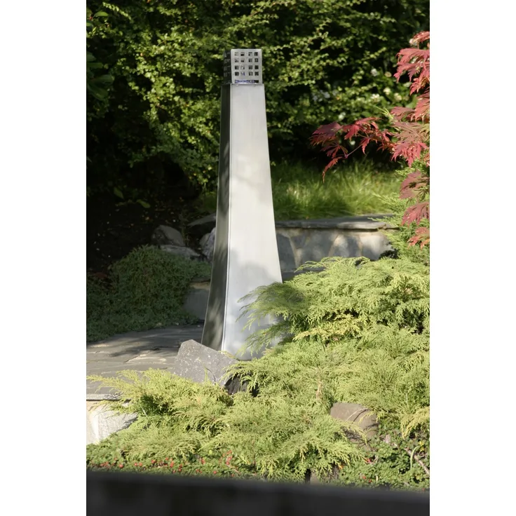 Silex Zinklaterne 25x25xH95cm, mit Einsatz für