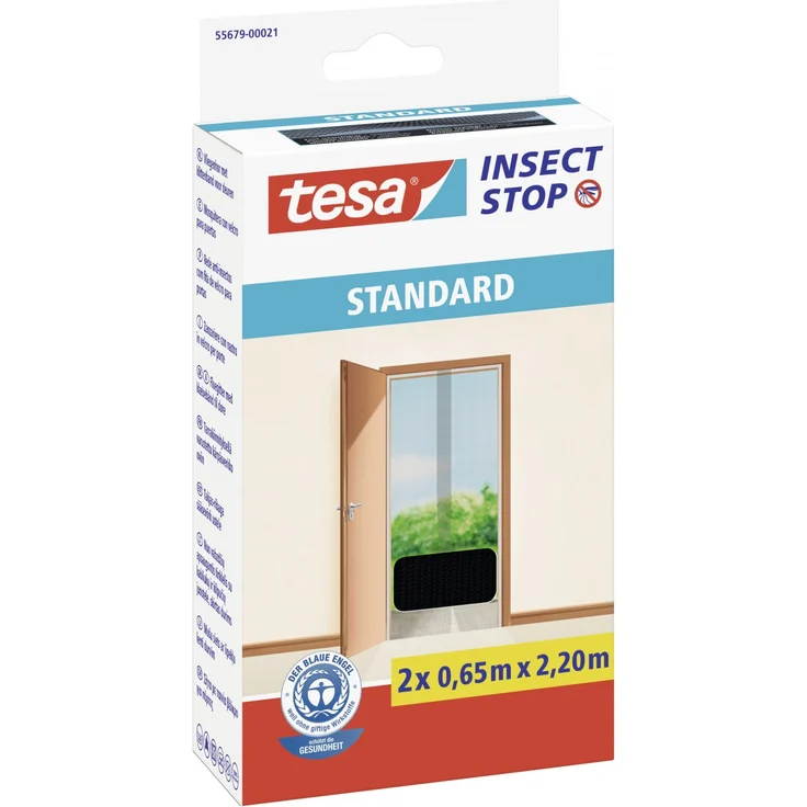 tesa Insektenschutz-Gitter 65 x 220 cm anthrazit – Bild 1