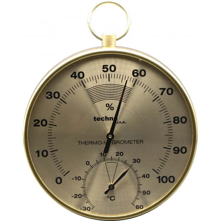 Technoline Thermometer / Hygrometer WA3055 messing
