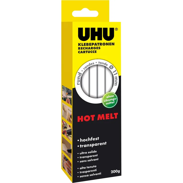 UHU Heißklebepatronen Hot Melt 200g transparent - Preisvergleich