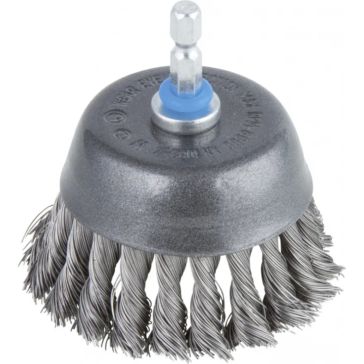 Wolfcraft Topfdrahtbürste Ø 75 mm, gezopft