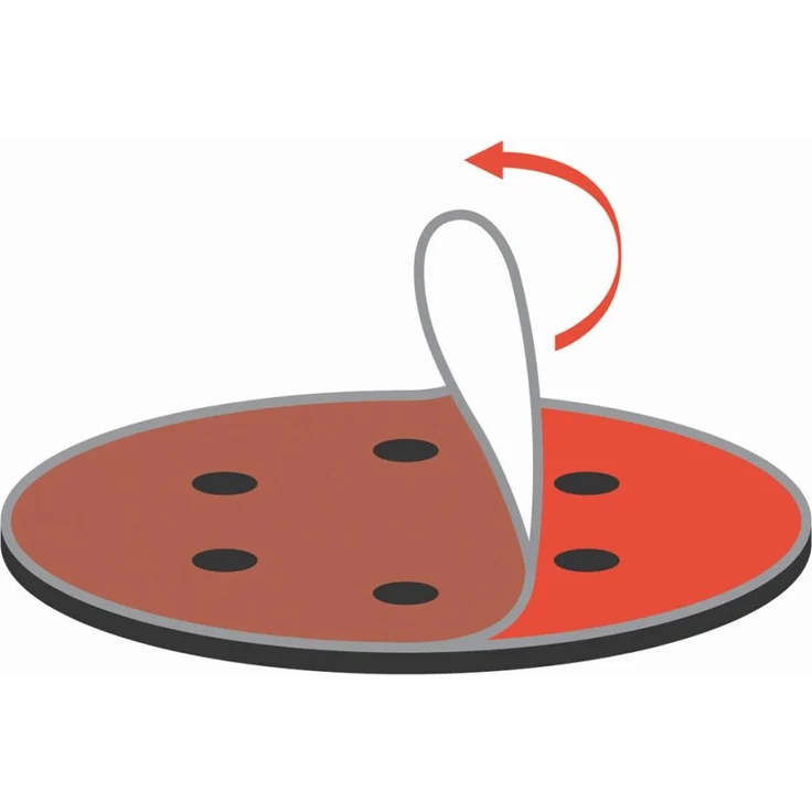 Wolfcraft Haft-Gitterleinen K220, Ø 225 mm, 5