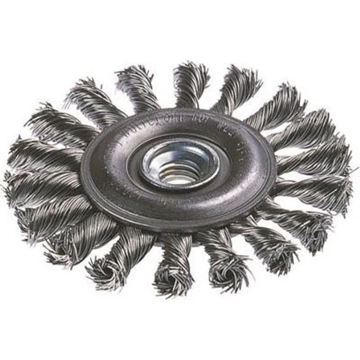 Wolfcraft Scheibendrahtbürste gezopft für