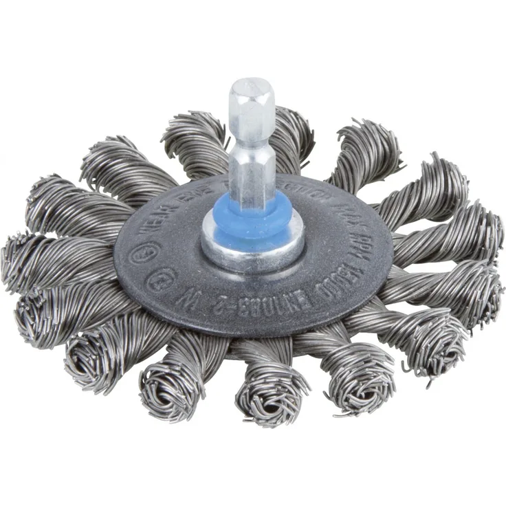 Wolfcraft Scheibendrahtbürste Ø 75 mm, gezopft