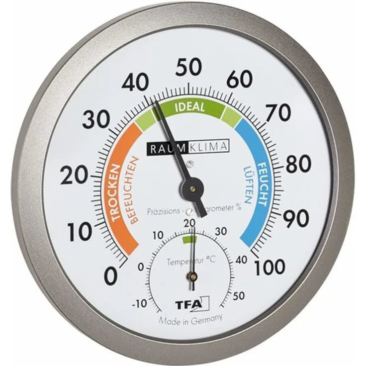 TFA - Analoges Thermo-Hygrometer 45.2042.50 - silber
