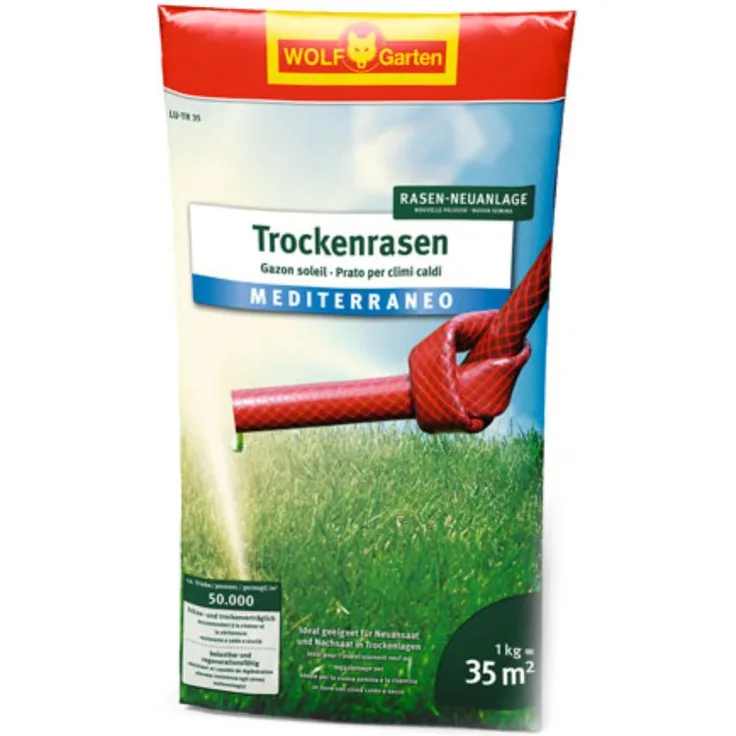WOLF GARTEN LU-TR 35 Trockenrasen Mediterraneo für 35 m²
