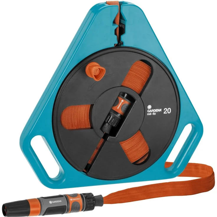 GARDENA roll-fix-Flachschlauch 20 mit Kassette Classic, 757-20 20 m – Bild 1