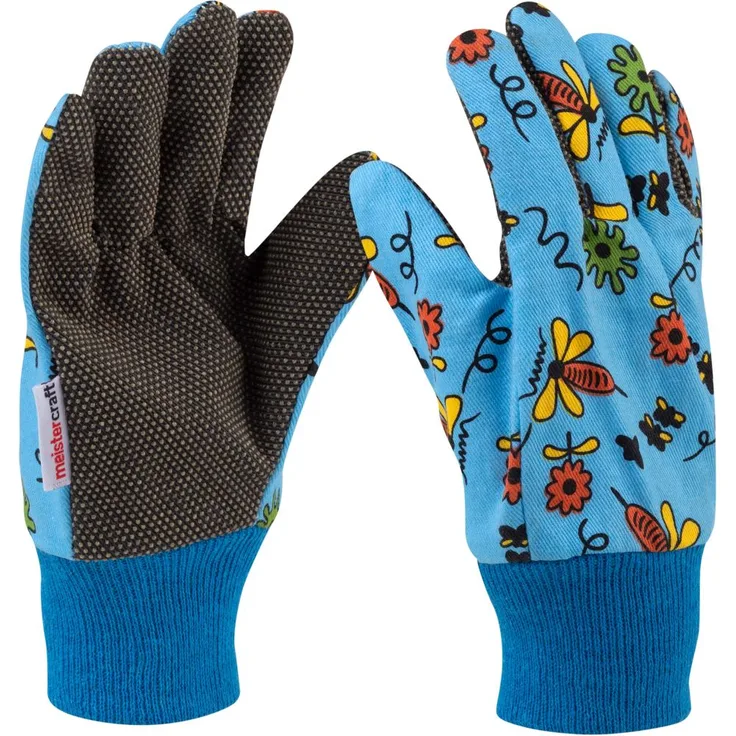 Meistercraft Handschuhe Small Sized Plus Gr.5 / XXS, Blümchen,1 Paar