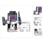 Güde OF 1200 E Oberfräse 1200 W 55 mm Hub + 6 tlg. Fräser Set (58117)