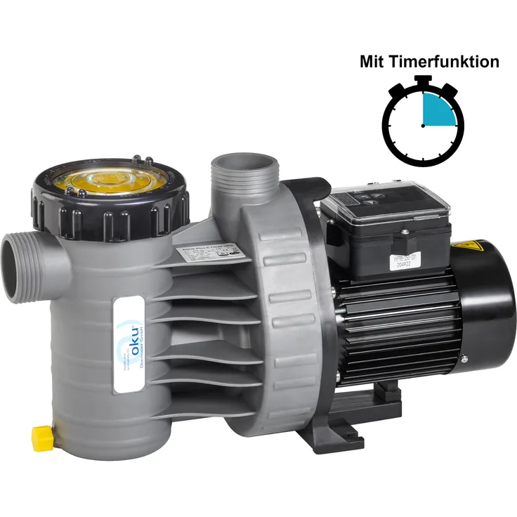 OKU Aqua Plus 11 mit Timerfunktion - Filterpumpe 11m³-h bis 66m³ Wasserinhalt