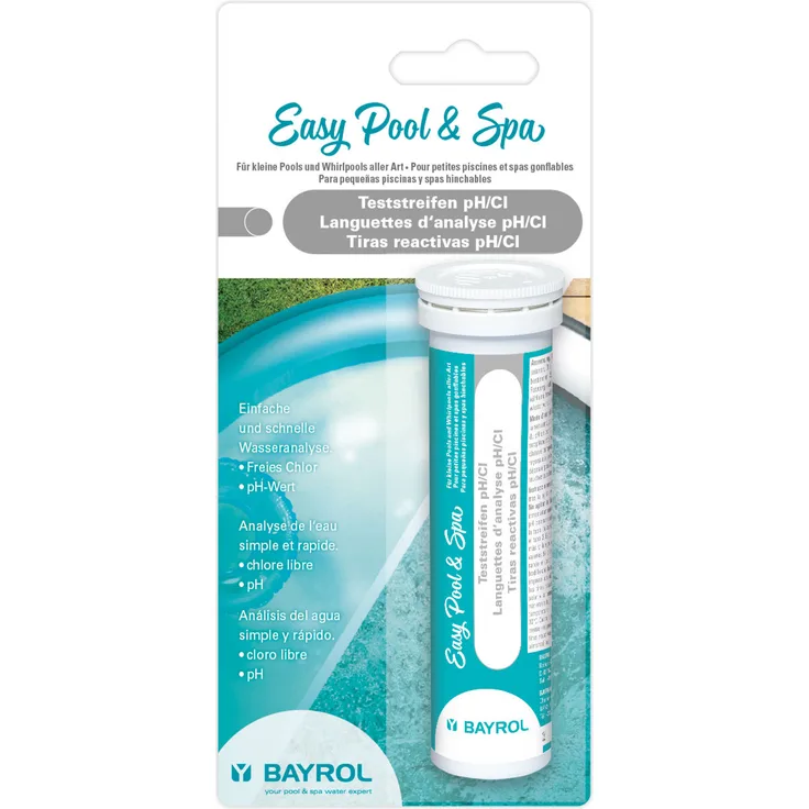 Bayrol Easy Pool & Spa Teststreifen Cl-Wassertester pH-Wert & freies Chlor