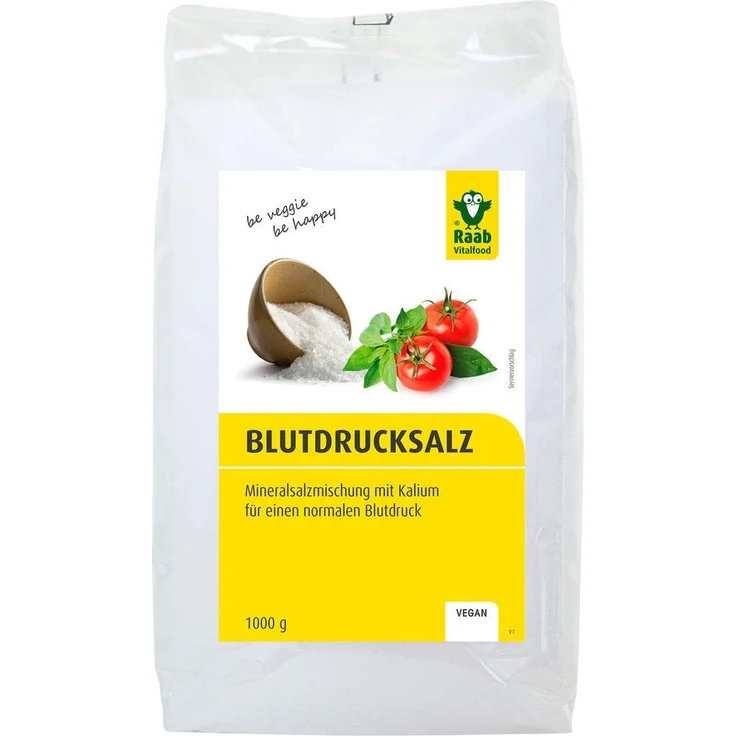 Raab Vitalfood Blutdruck Salz natriumreduziert, 1000g – Bild 1