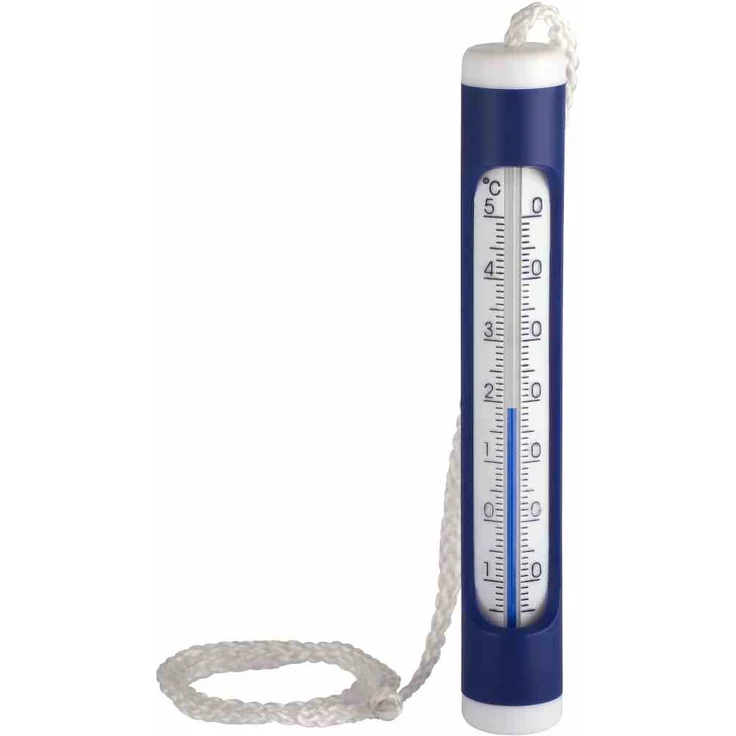 TFA Schwimmbadthermometer blau, 160 mm mit Leine analog – Bild 1