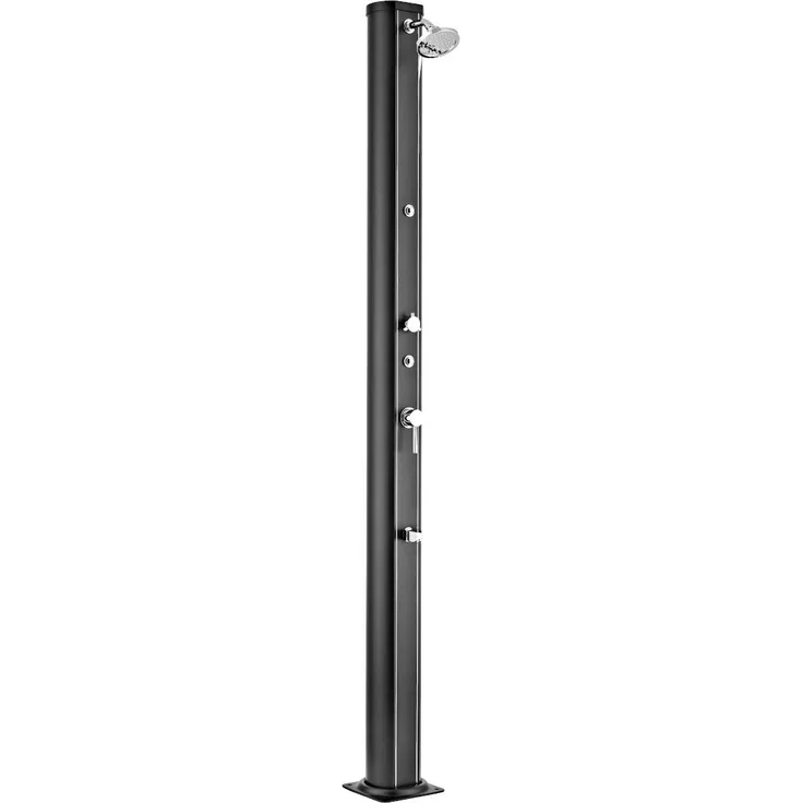 Solardusche Aluminium - schwarz - 32 Liter