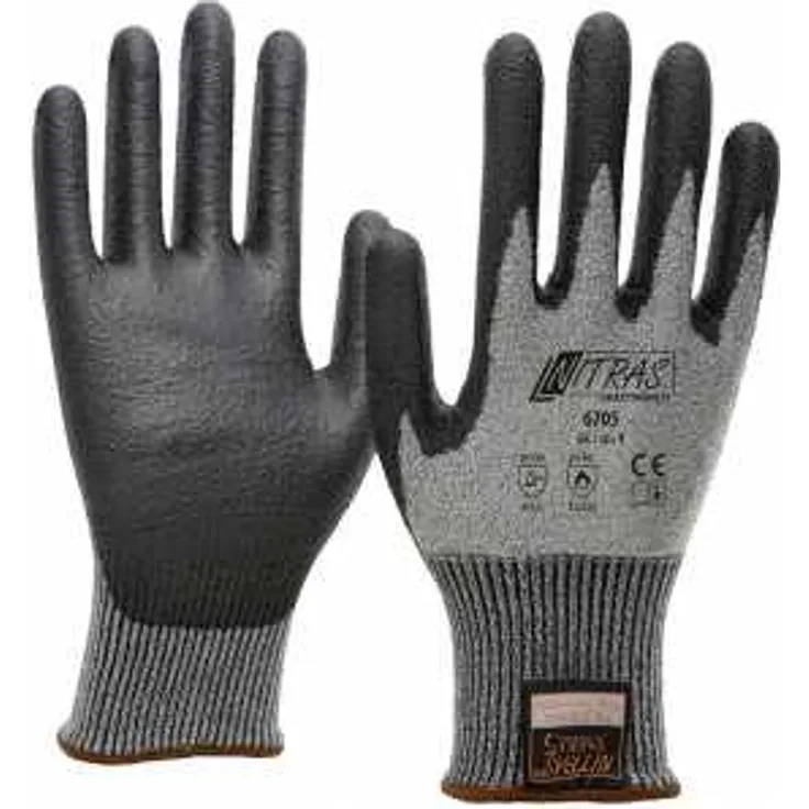 Nitras Schnittschutzhandschuh TAEKi 5, PU-beschichtet Gr. 10