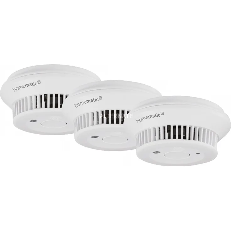 Homematic IP Smart Home Rauchwarnmelder (HMIP-SWSD) Rauchmelder, weiß, 3er
