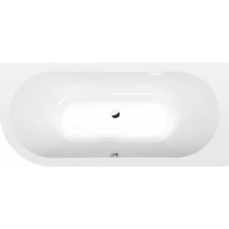 Raumspar Badewanne VIVA 175x80x47cm, rechts, weiß