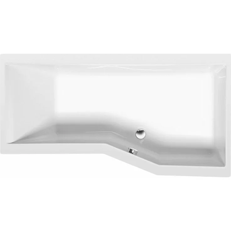 VERSYS R asymmetrische Badewanne 160x84x70cm, rechts, weiß