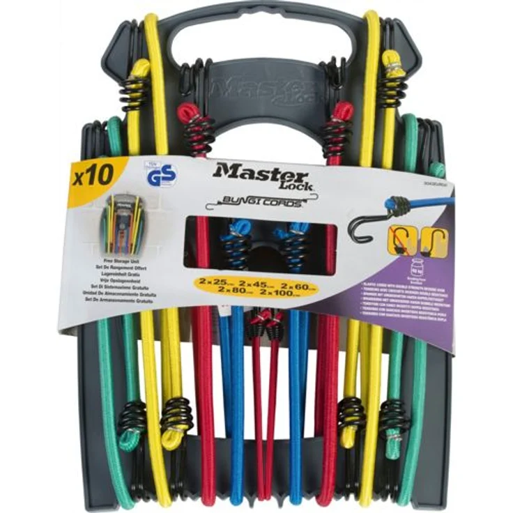  Master Lock Gummispannseil 10 Stück Plastikgestell 3043EURDAT
