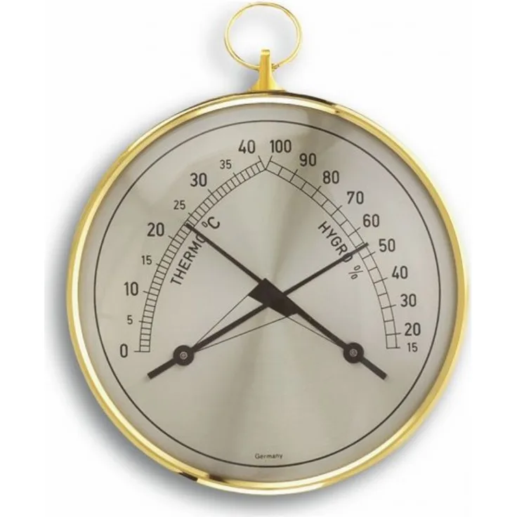 TFA - Analoges Thermo-Hygrometer KLIMATHERM 45.2005 - gold