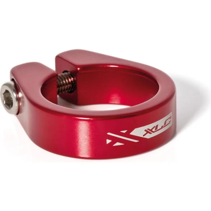 XLC Sattelstütz-Klemmring PC-B09 Ø 31,6mm, rot, Alu, mit Innensechskant