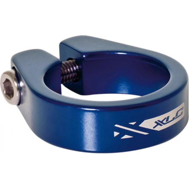XLC Sattelstütz-Klemmring PC-B09 Ø 31,6mm, blau, Alu, mit Innensechskant